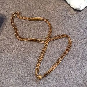 Joan Rivers collection unique gold necklace